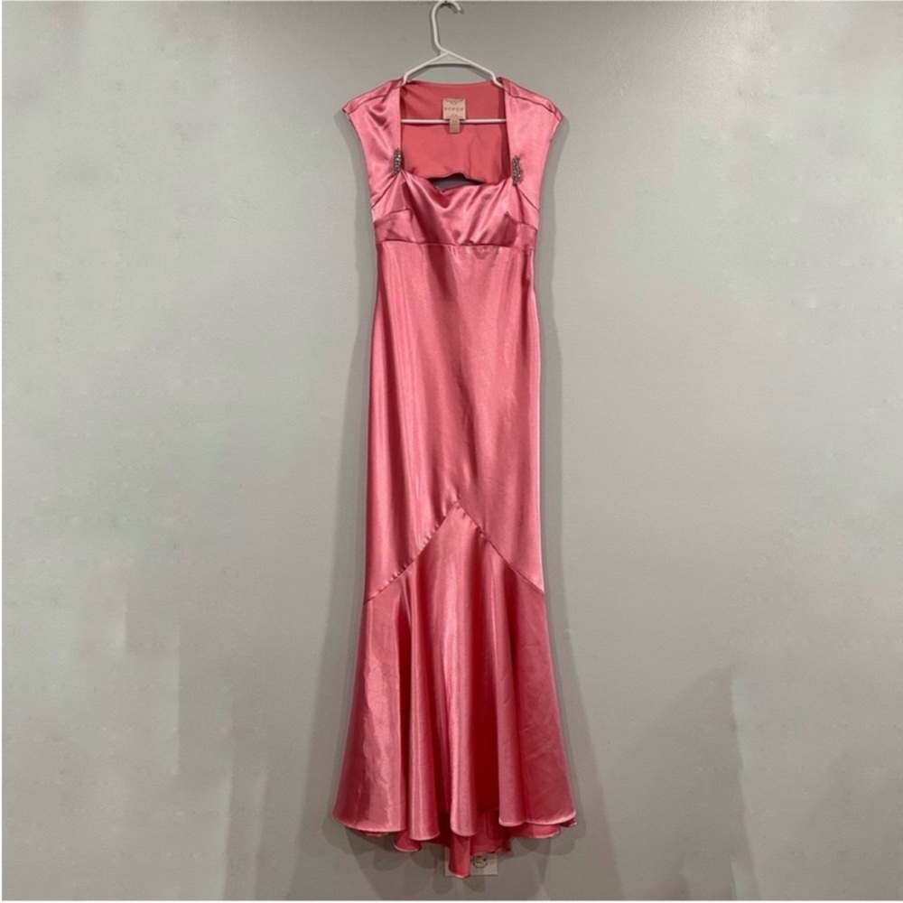 Scene Y2K Pink Back Cut Out Gown Size 5/6